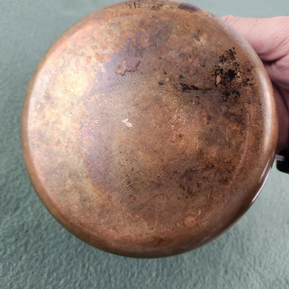 Vintage REVERE WARE 1 Qt Saucepan PRE-1968 Copper Bottom USA Double Ring W/ Lid